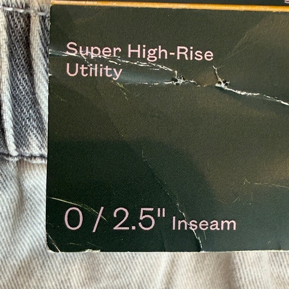 NWT Wild Fable Women's Light Gray High Waist Shorts - Picture 4 of 5